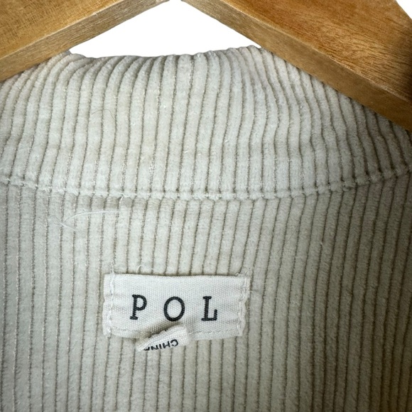 POL Cord Corduroy Jacket Cream Beige Size Medium - Picture 5 of 9